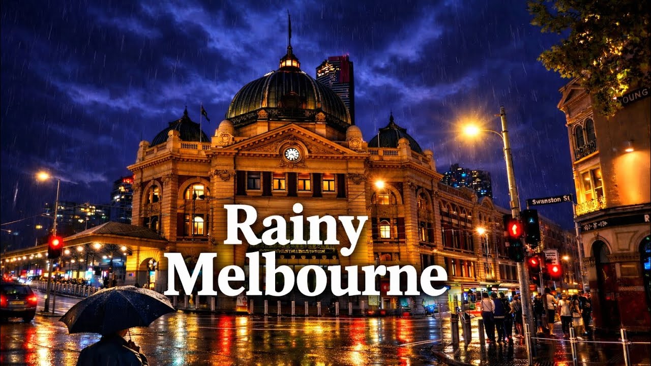 Rainy Melbourne Walk 🇦🇺 Secrets of the city