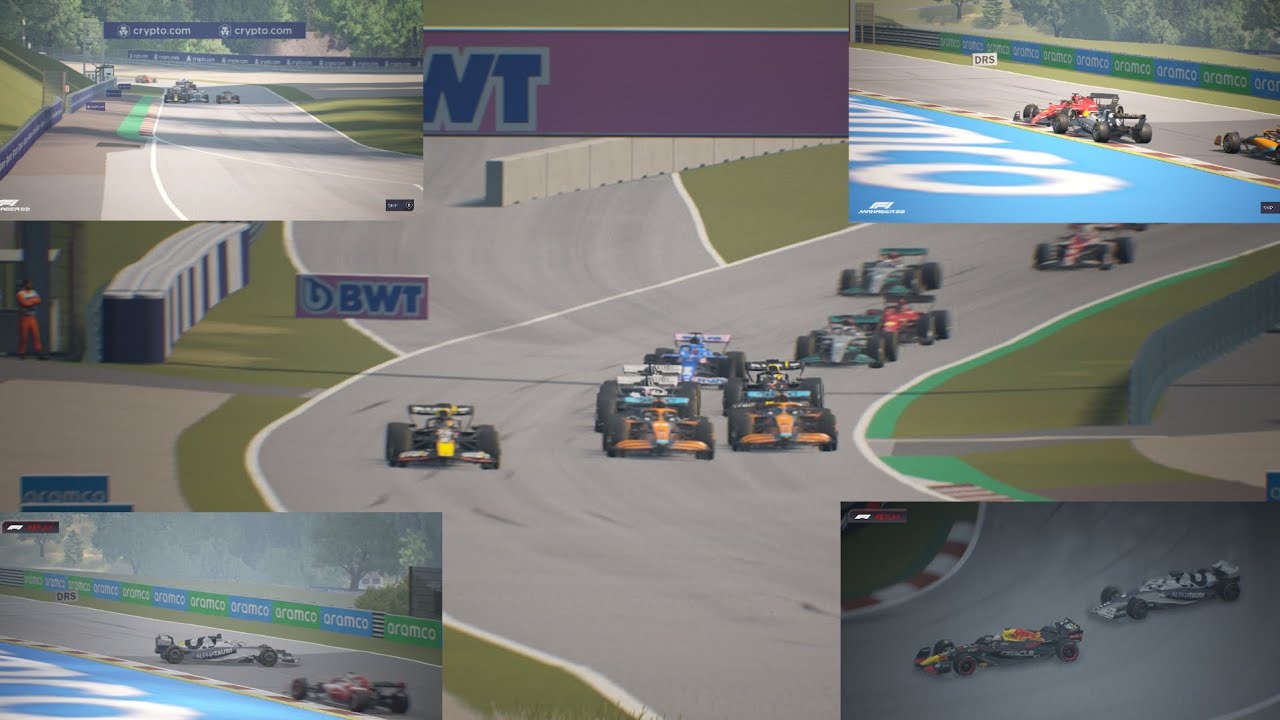 Hamilton vs Gasly and Leclerc Alonso drops a stincker Austrian grand prix season 4Race11 Red flag+Sc