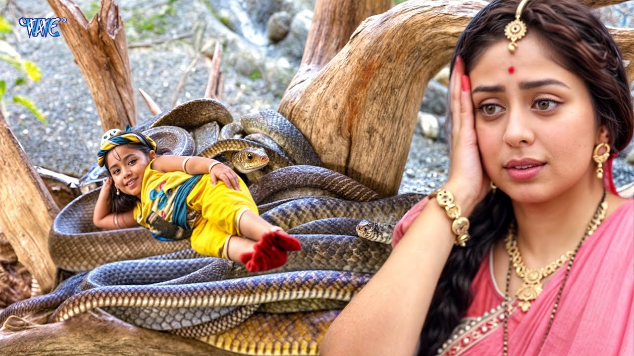 पेड़ पर डेरा जमाये सांपो को सैया बनाकर सो गये कान्हा | Yasomatti Maiya Ke Nandlala