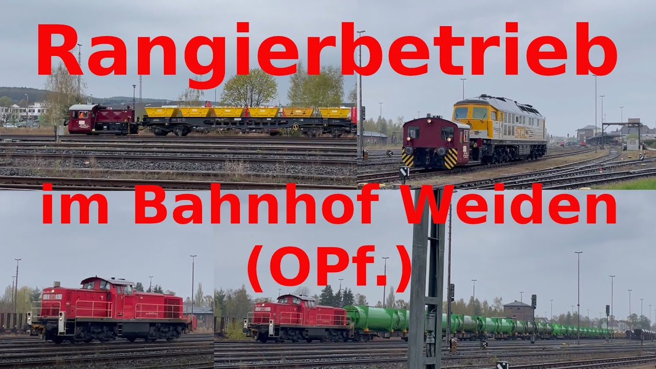 Rangierbetrieb im Bahnhof Weiden (OPf.)