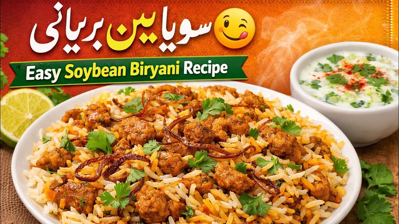 Easy Soybean Biryani Recipe😋 Healthy & Tasty|#SoyBiryani #SoybeanRecipe #HealthyBiryani #HomeCooking