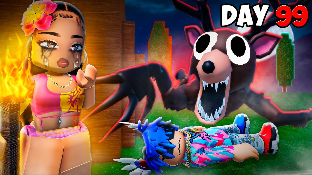 Surviving 99 NIGHTS In The Forest! (Roblox)