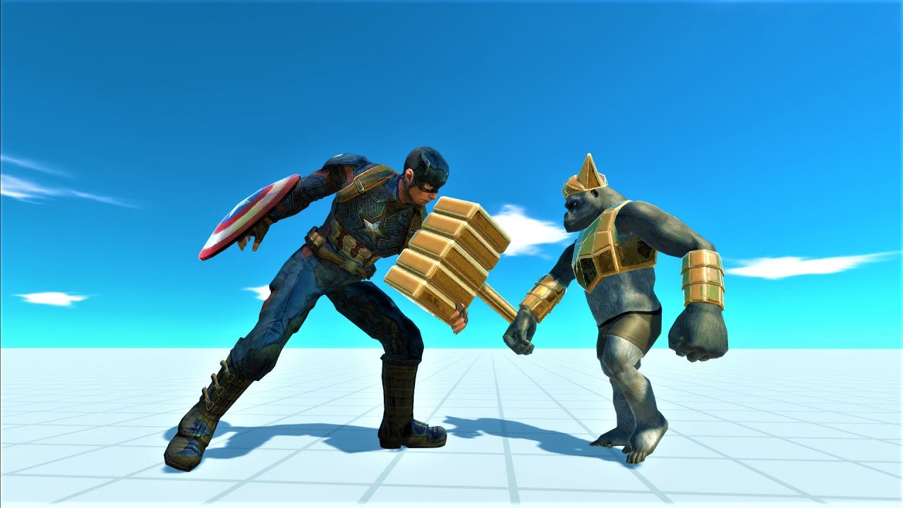 Ghor hammer vs superhero - Animal Revolt Battle Simulator