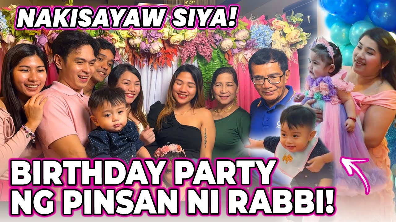 RABBI, MASAYA SA BIRTHDAY PARTY NG KANYANG PINSAN! NAKISAYAW SIYA! | Jacq Tapia