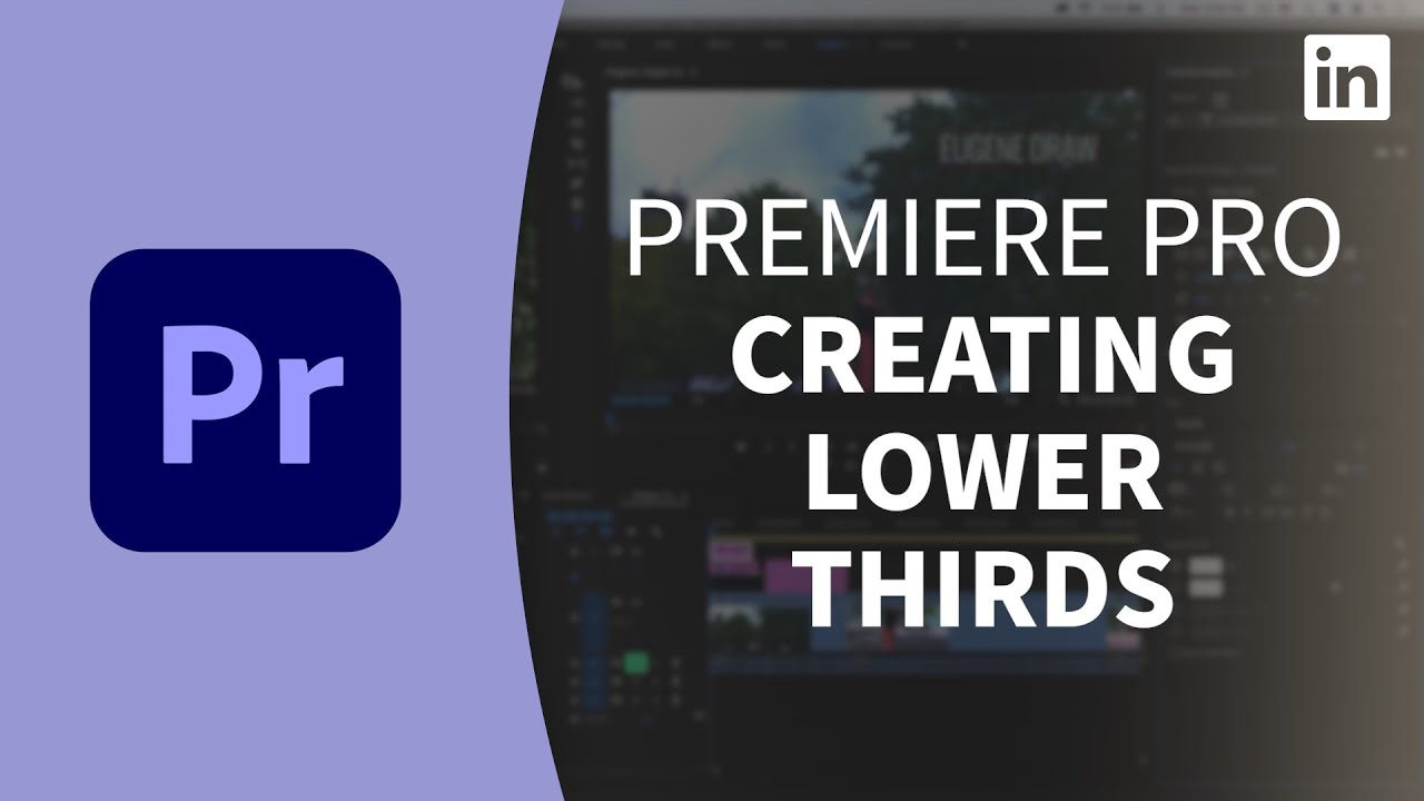 Premiere Pro Tutorial - Creating lower thirds