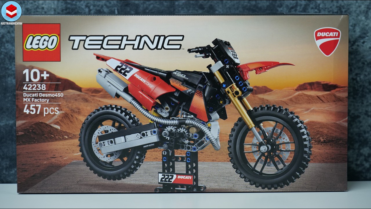 LEGO Technic 42238 Мотоцикл Ducati Desmo450 MX &mdash; обзор скоростной сборки LEGO