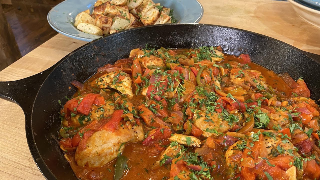 How To Make Smoky Spanish Chicken with Peppers + Roasted Potatoes | Rachael Ray