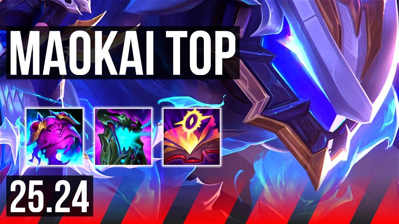 MAOKAI vs KAYLE (TOP) | Good KDA: 8/1/7 | KR Master | 25.24