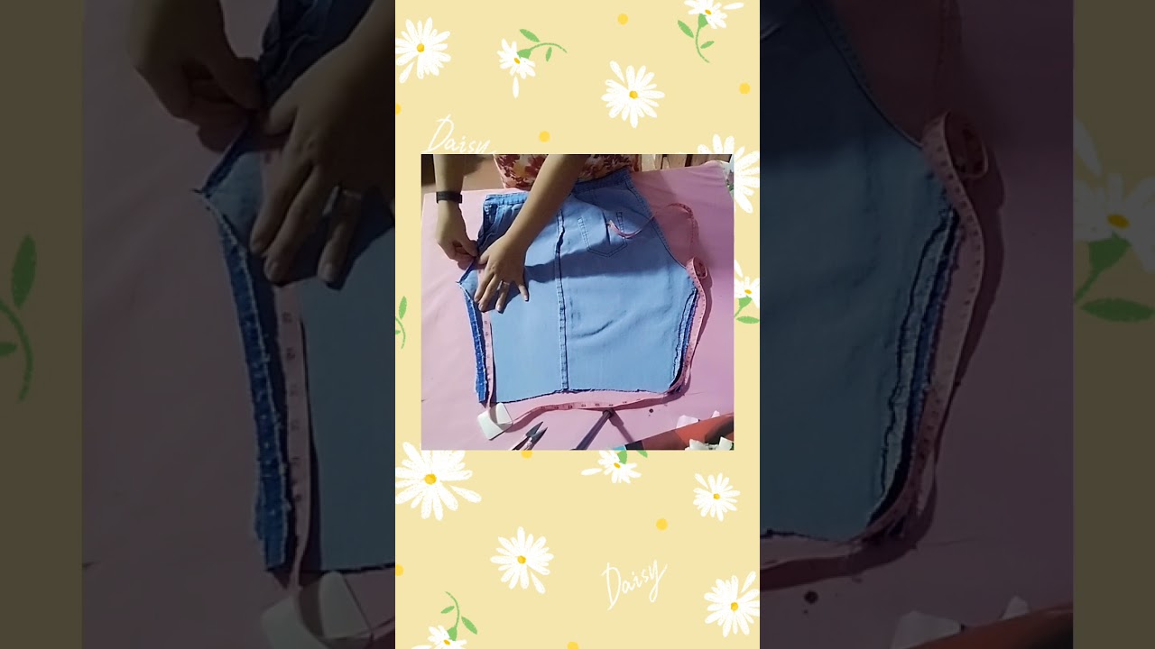 #diycrafts Paano gawing palda ang lumang pantalon