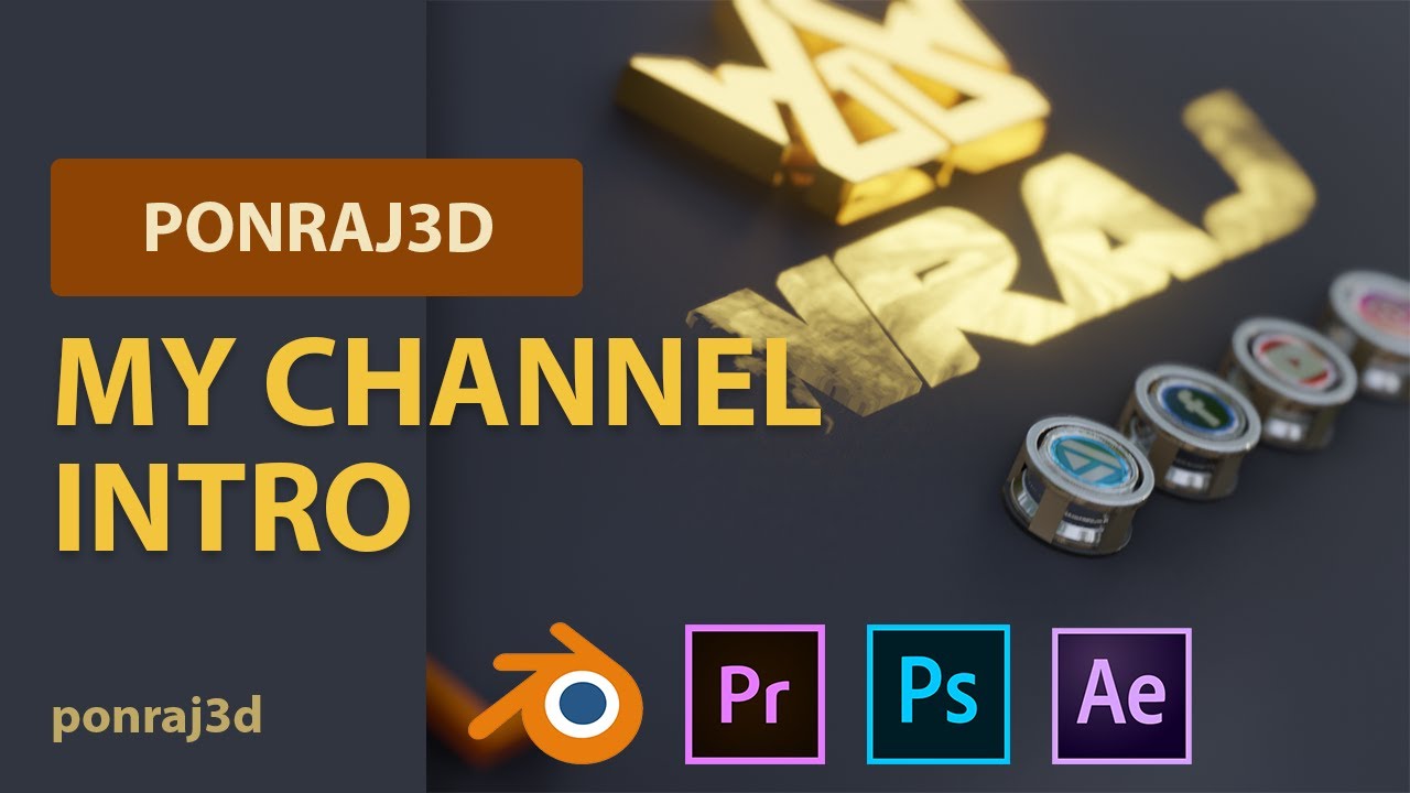 My YouTube Channel Intro video-Extended | Blender 3D | Logo Animation