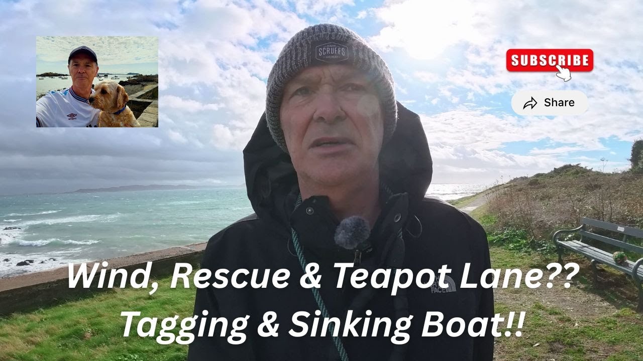 Wild Winds & Local Wonders: Guernsey’s Teapot Lane, Rescue Drama & Dudley’s Walk to Bordeaux