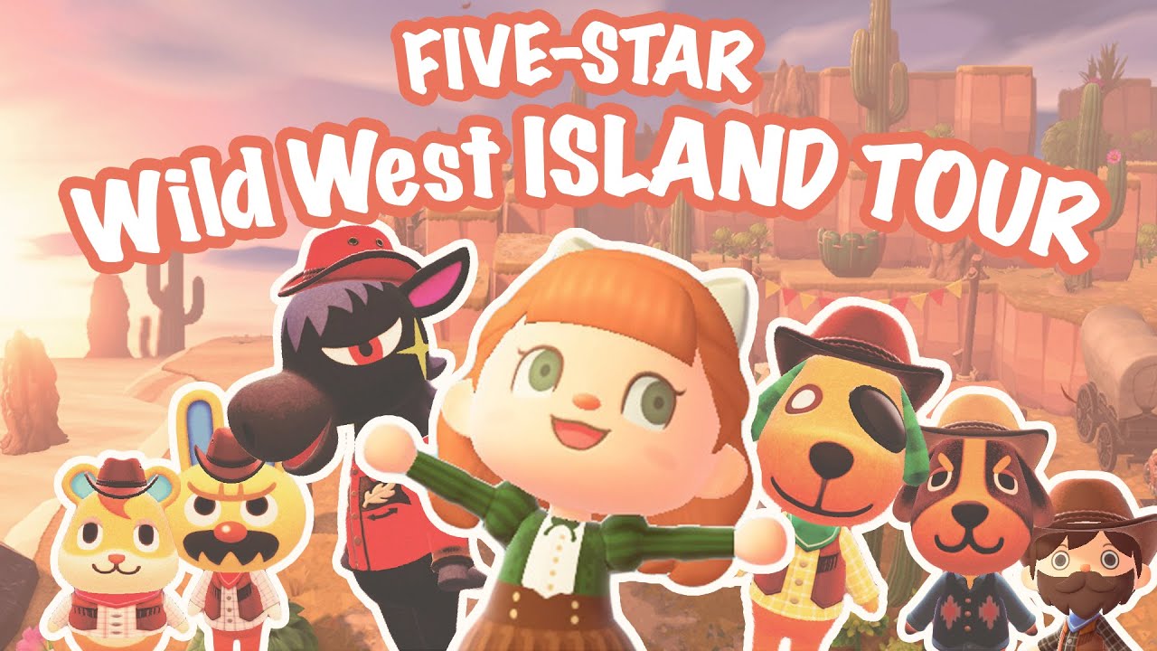 FIVE-STAR WILD WEST ISLAND TOUR 🏜 Ambarino's Dream Address | Animal Crossing New Horizons