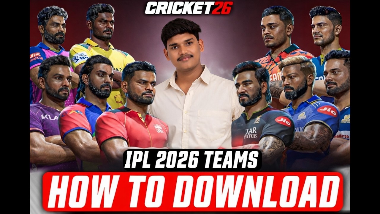 How to Download IPL 2026 Teams in Cricket 26 | FULL GUIDE | GOPAL GTG