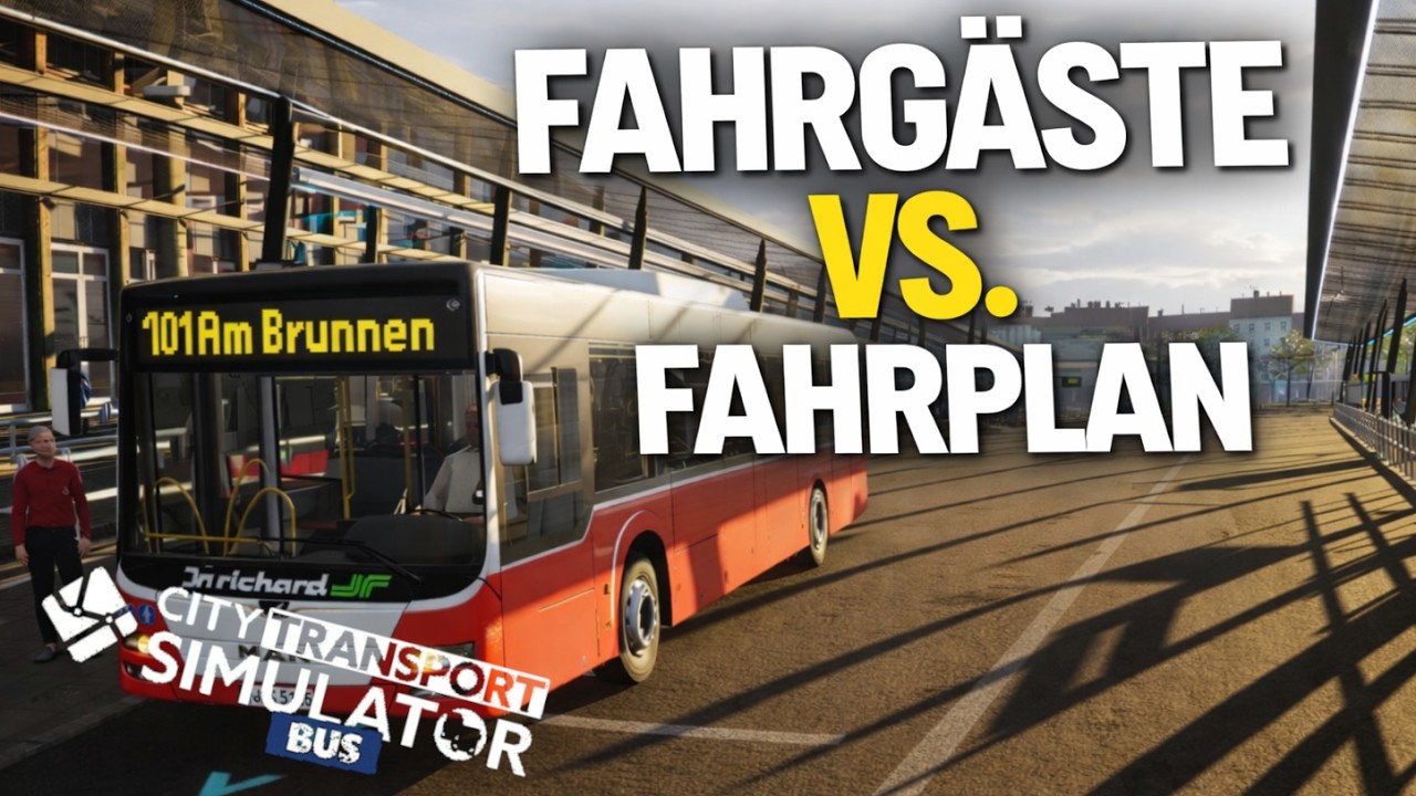 Schaffe ich es, den Fahrplan einzuhalten? City Transport Simulator: Bus | Lets Play #1