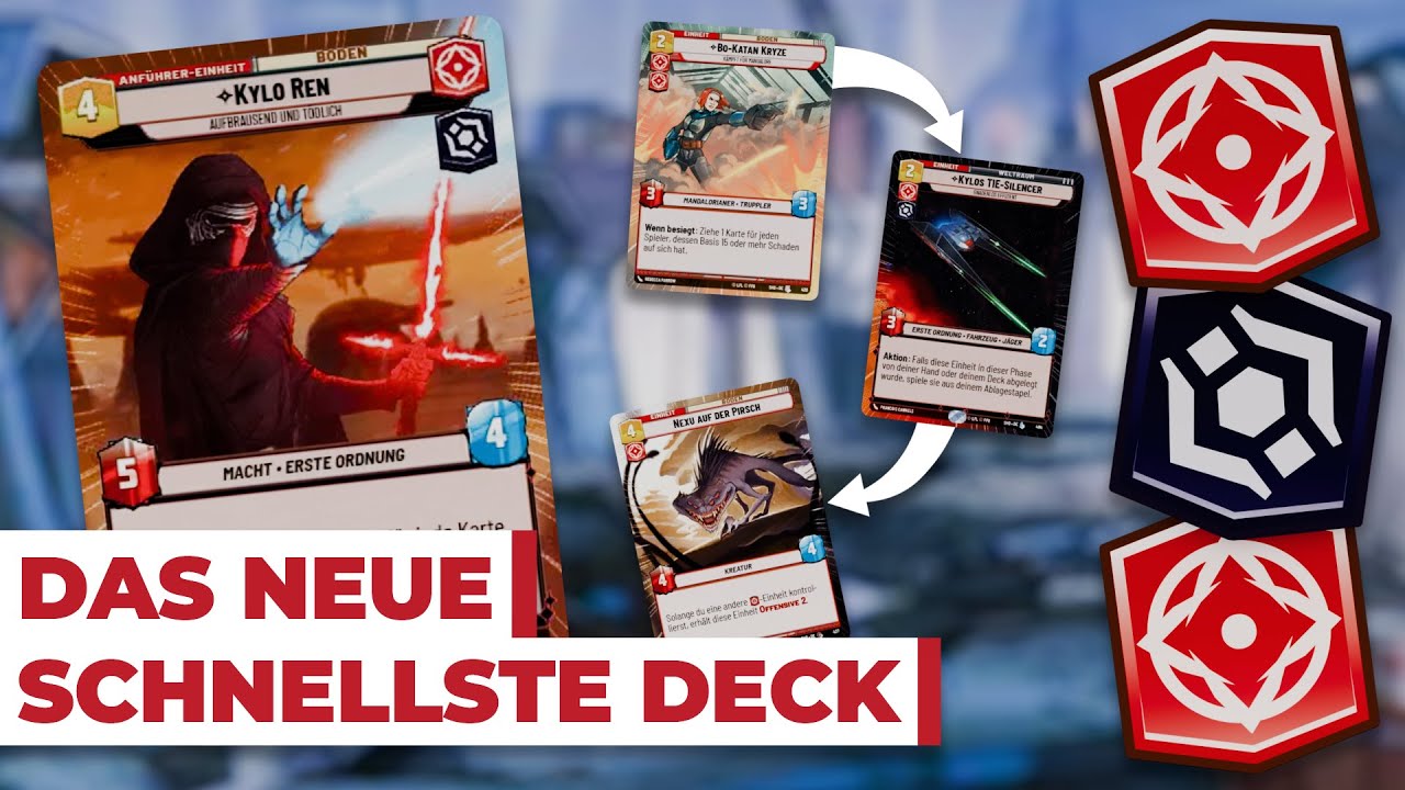Doppel Rot Kylo Ren Aggro Deck! - Star Wars Unlimited Deutsch