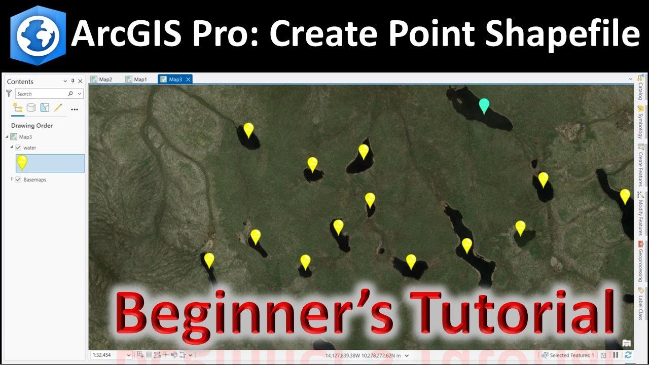 How to Create Point Shapefile in ArcGIS Pro | Beginner’s Tutorial