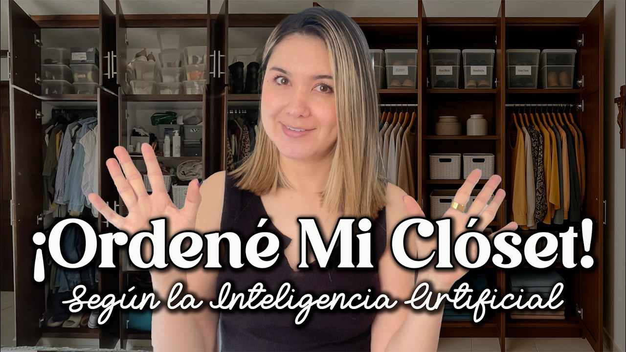 ¡ORGANICÉ MI CLOSET usando Inteligencia Artificial! | Depura y Ahorra Espacio