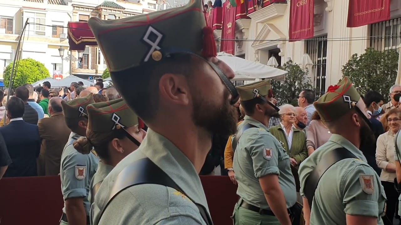 La Legión desfilando en Cabra (Córdoba)  Sabado Santo 2022