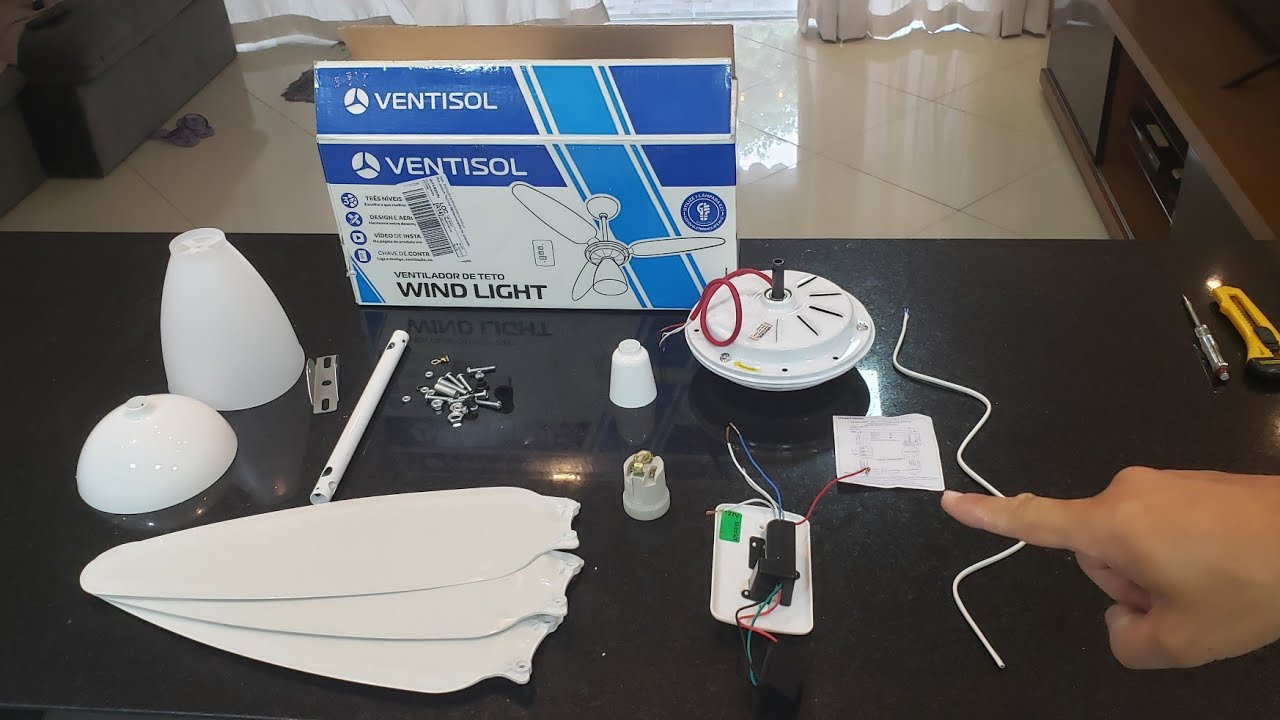 INSTALAÇÃO ELÉTRICA DO VENTILADOR DE TETO - Faça você mesmo