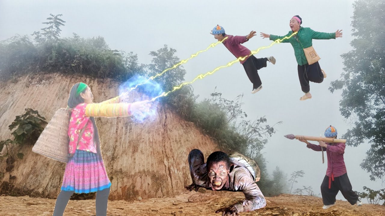 Hmoob Funny ( part 7 ) Niam tais poj Dab tawm tshiab 2024