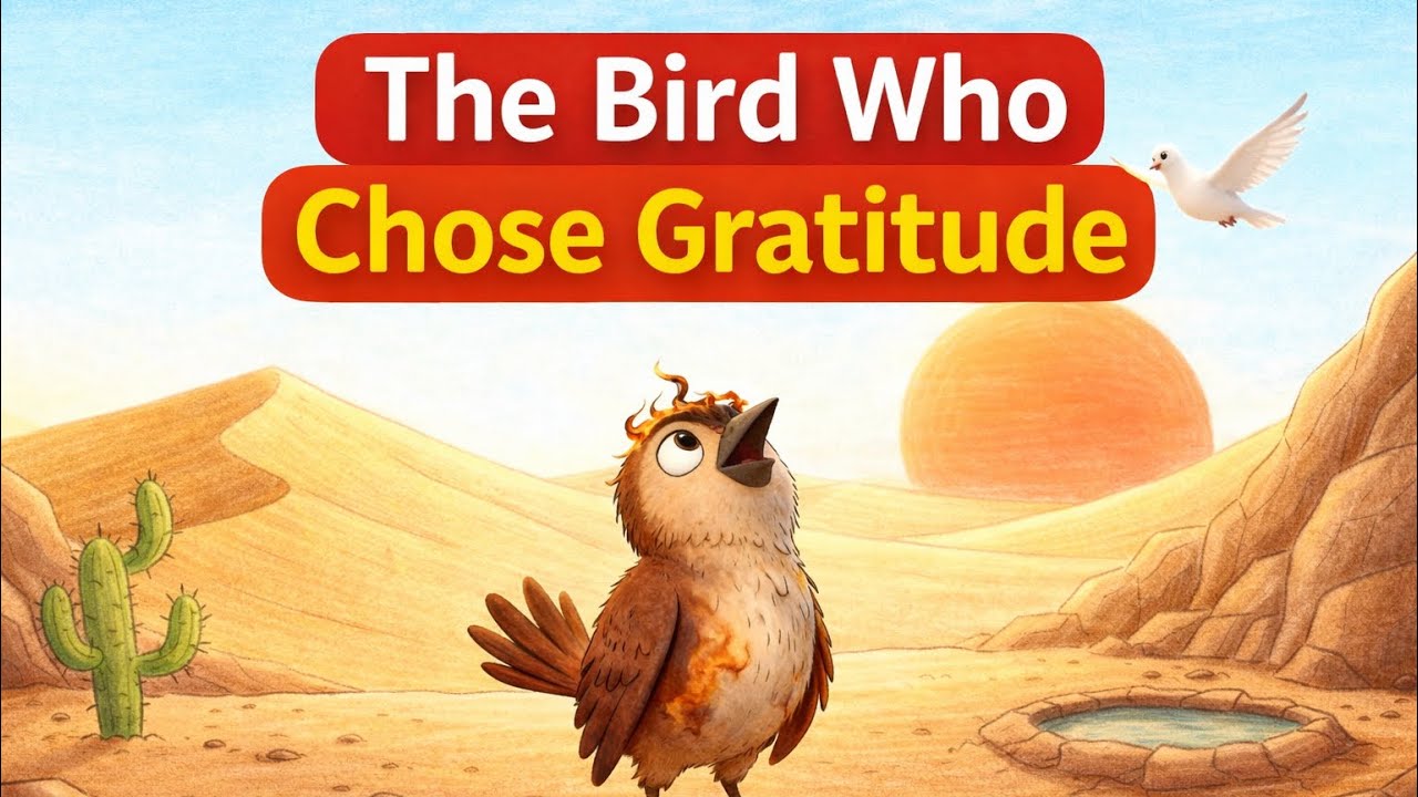 The bird who choose gratitude. Story about gratitude that changed everything.