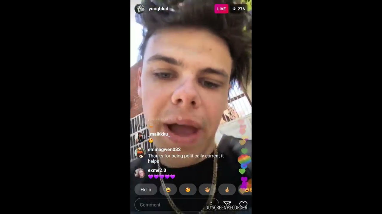 Yungblud Instagram LIVE June 26 2018