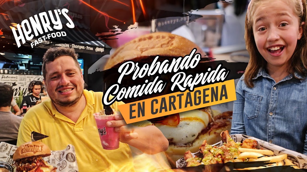 Probando comida rápida en Cartagena (HENRYS)