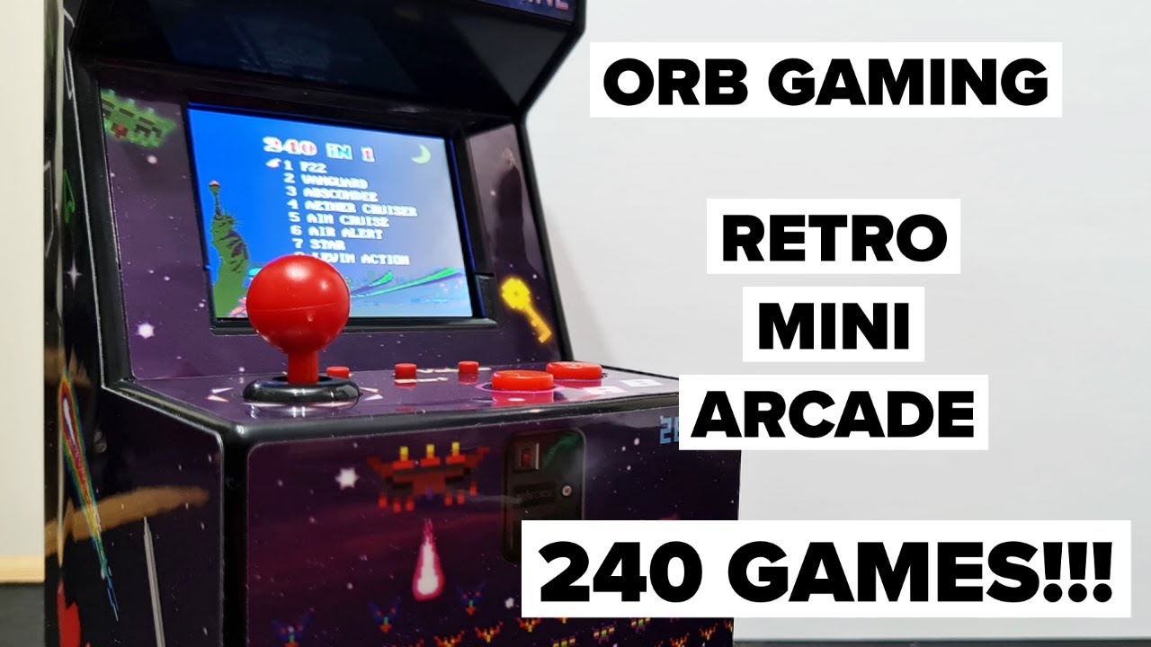 ORB Retro Gaming Mini Arcade Machine with 240 games