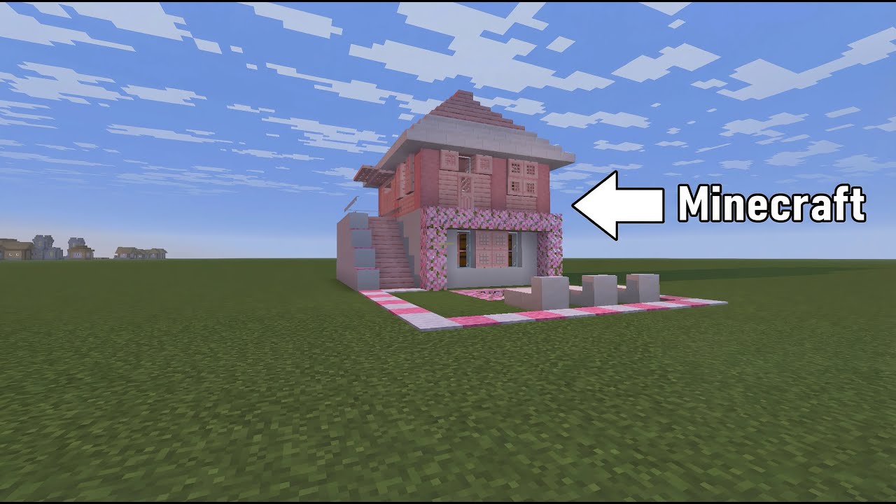 I Built a Pink House in Minecraft 🩷