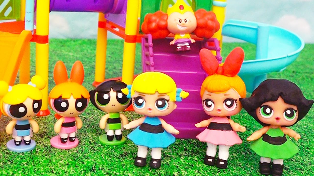 Powerpuff Girls Save the Girls at the Park 💖 Toys and Dolls Fun for Kids