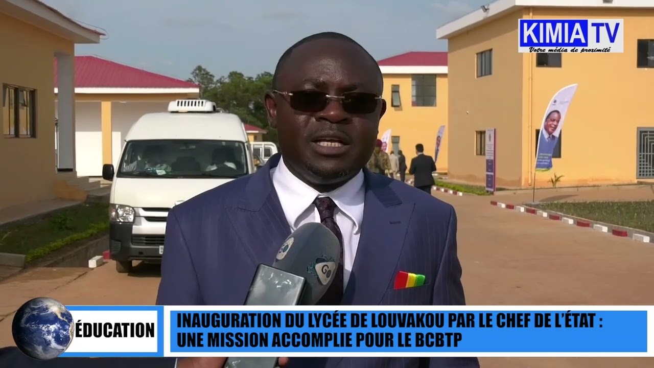 Inauguration du lycée de Louvakou (Niari) par le chef de l'Etat, une mission accomplie pour le BCBTP