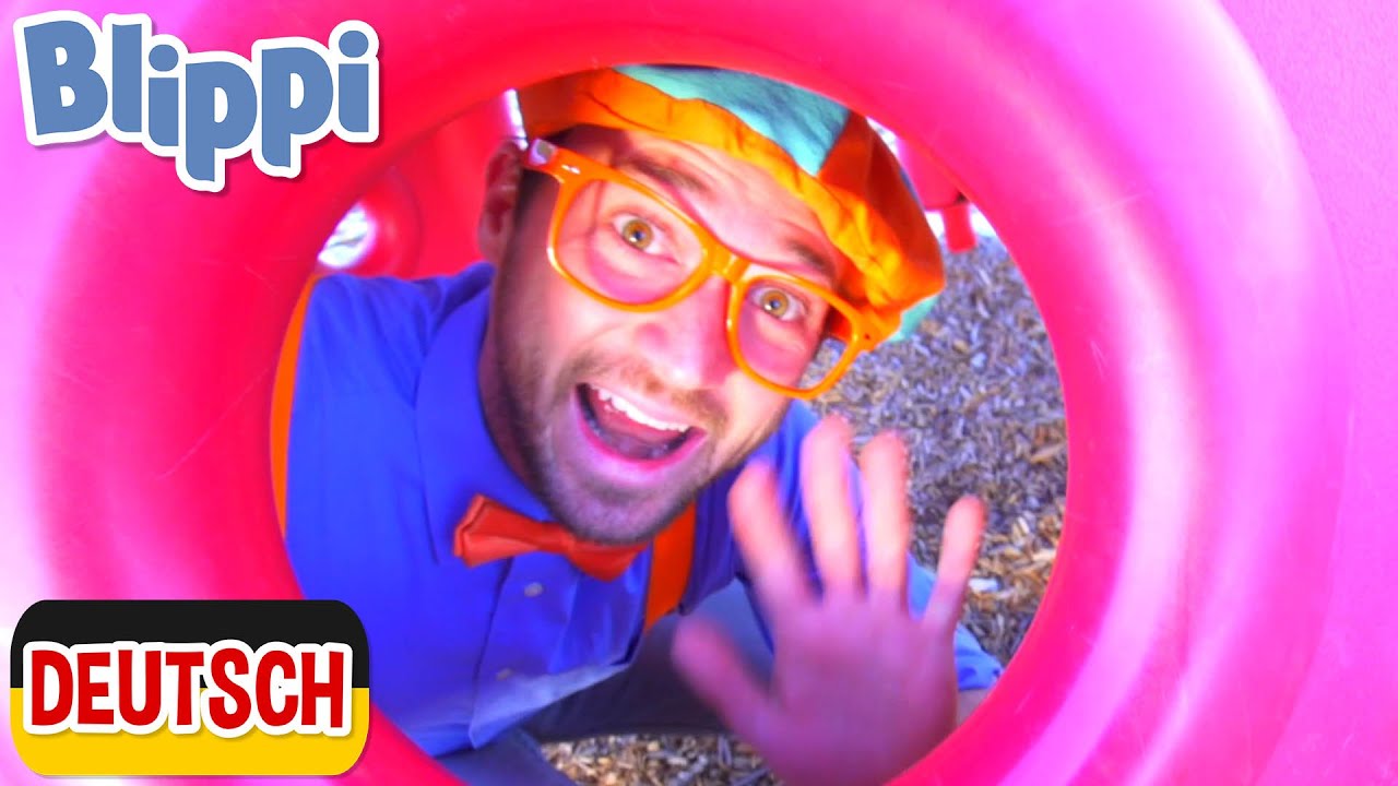 Blippi besucht einen Spielplatz | Kinderlieder und Cartoons | Blippi | Moonbug Kids Deutsch