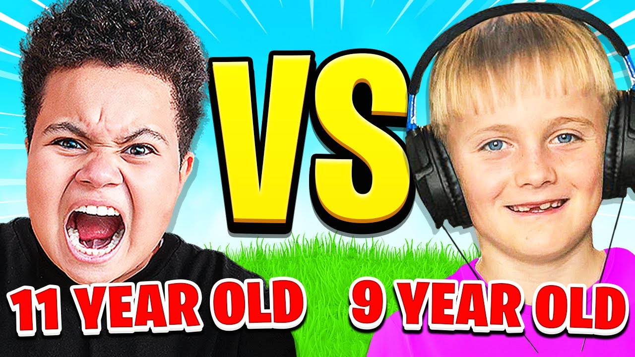 9 YEAR OLD vs 11 YEAR OLD (Fortnite 1v1)