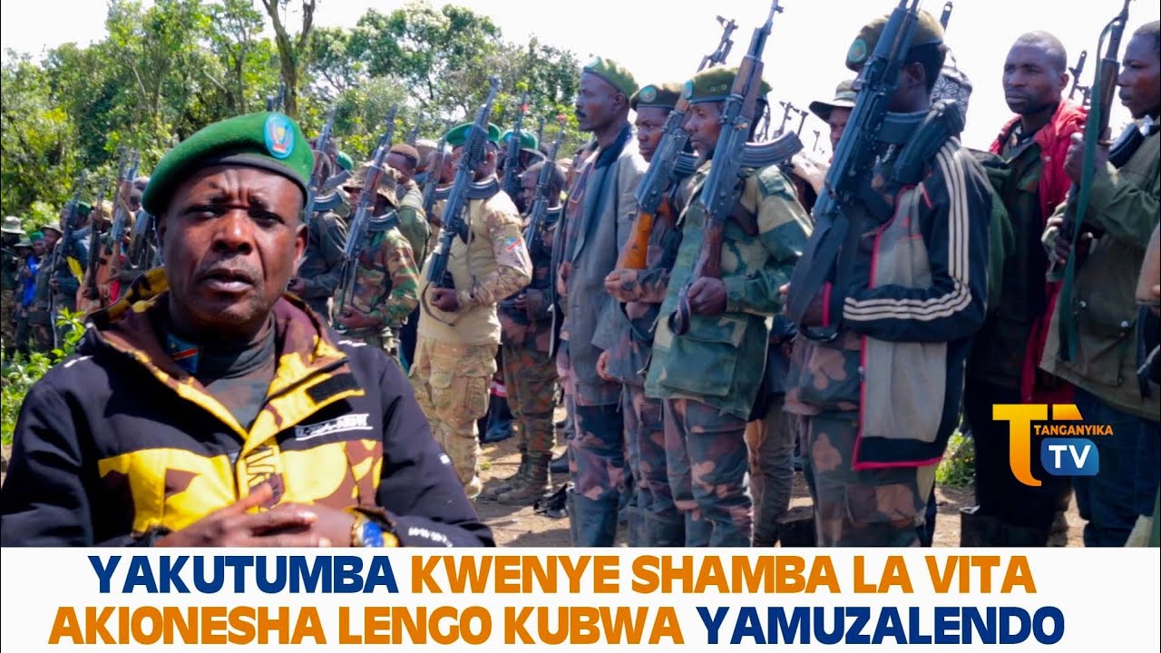 WILIAM YAKUTUMBA KWENYE SHAMBA LA VITA AKIONGEA NA WAZALENDO  LENGO LA VITA NA M23