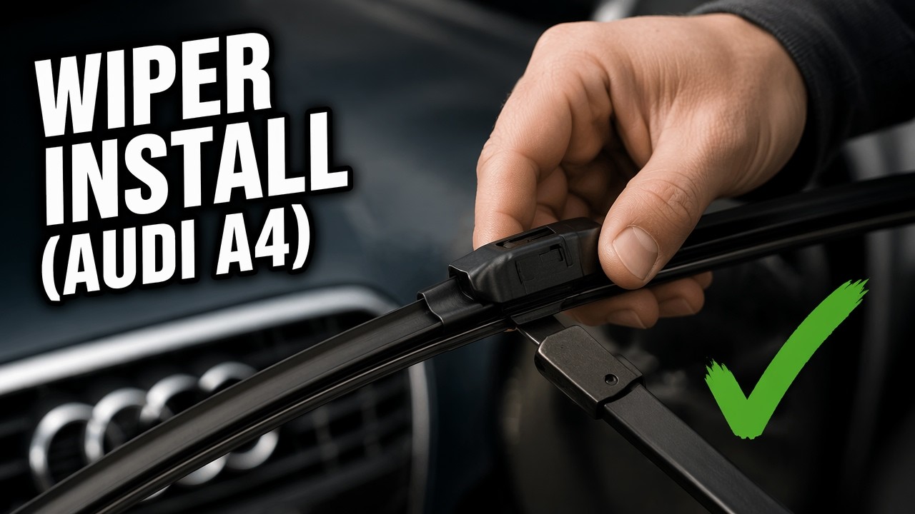 How to install wiper blades on an Audi A4 B7