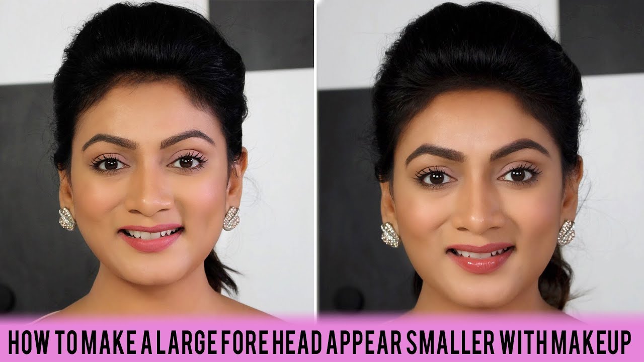How To: Make a large forehead appear smaller with makeup|| Makeup Hacks ||  Ashtrixx