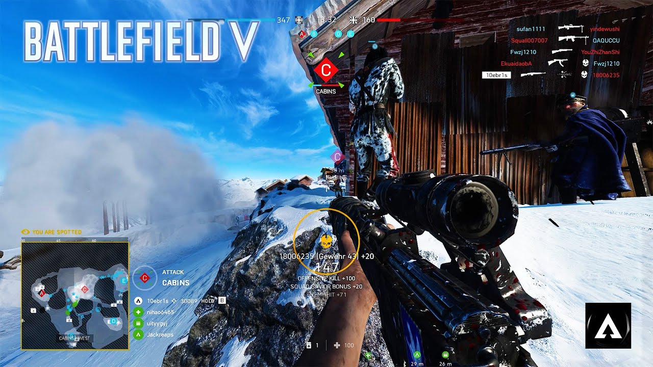 Battlefield 5: Fjell 652 Conquest Gameplay (No Commentary)