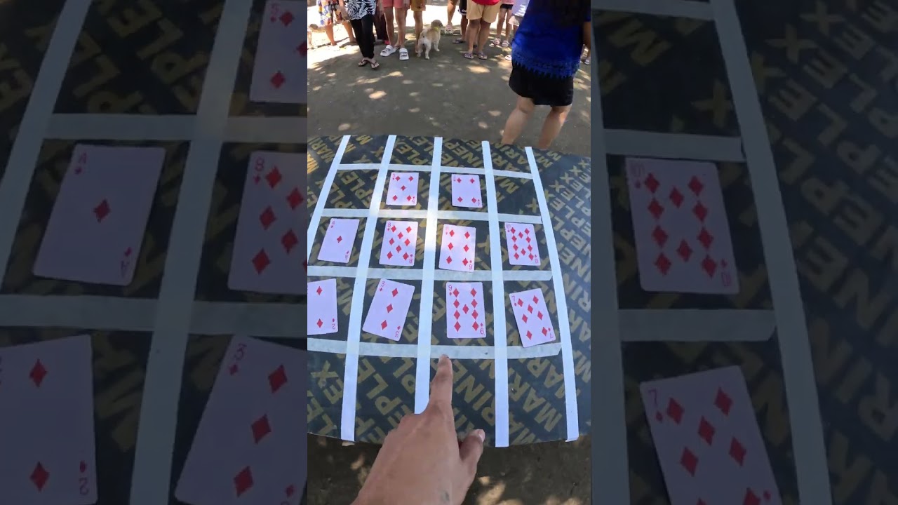 open the cards from lowest to highest