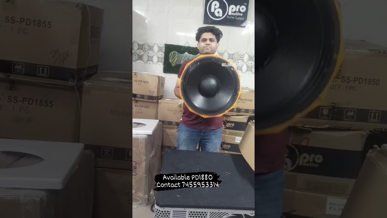 Sousys 2500w 18 inch bass speaker by Dj world #bassspeaker #2500wbassspeaker #bassspeaker