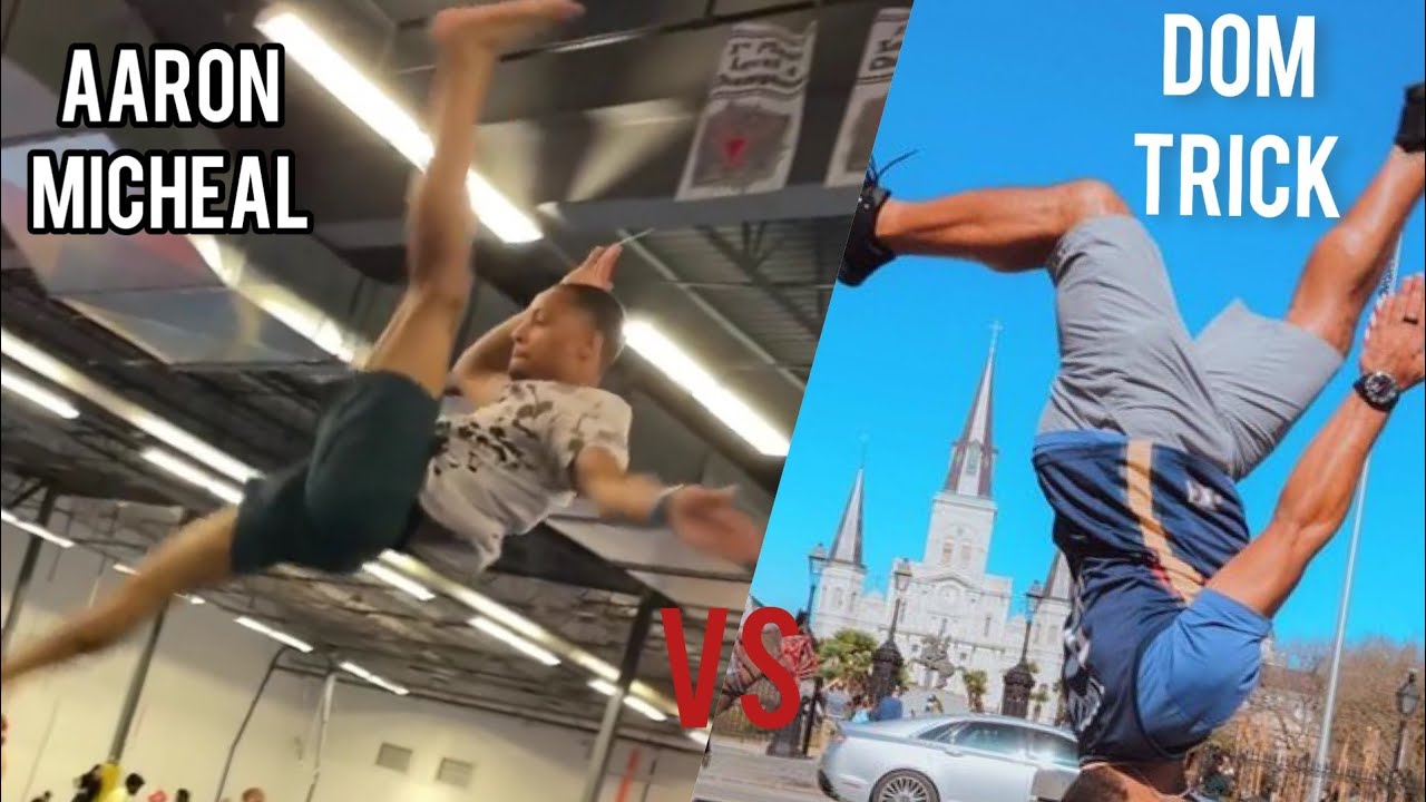 Best Flip Challenge Ever. Dom Lewis VS Aaron Micheal 