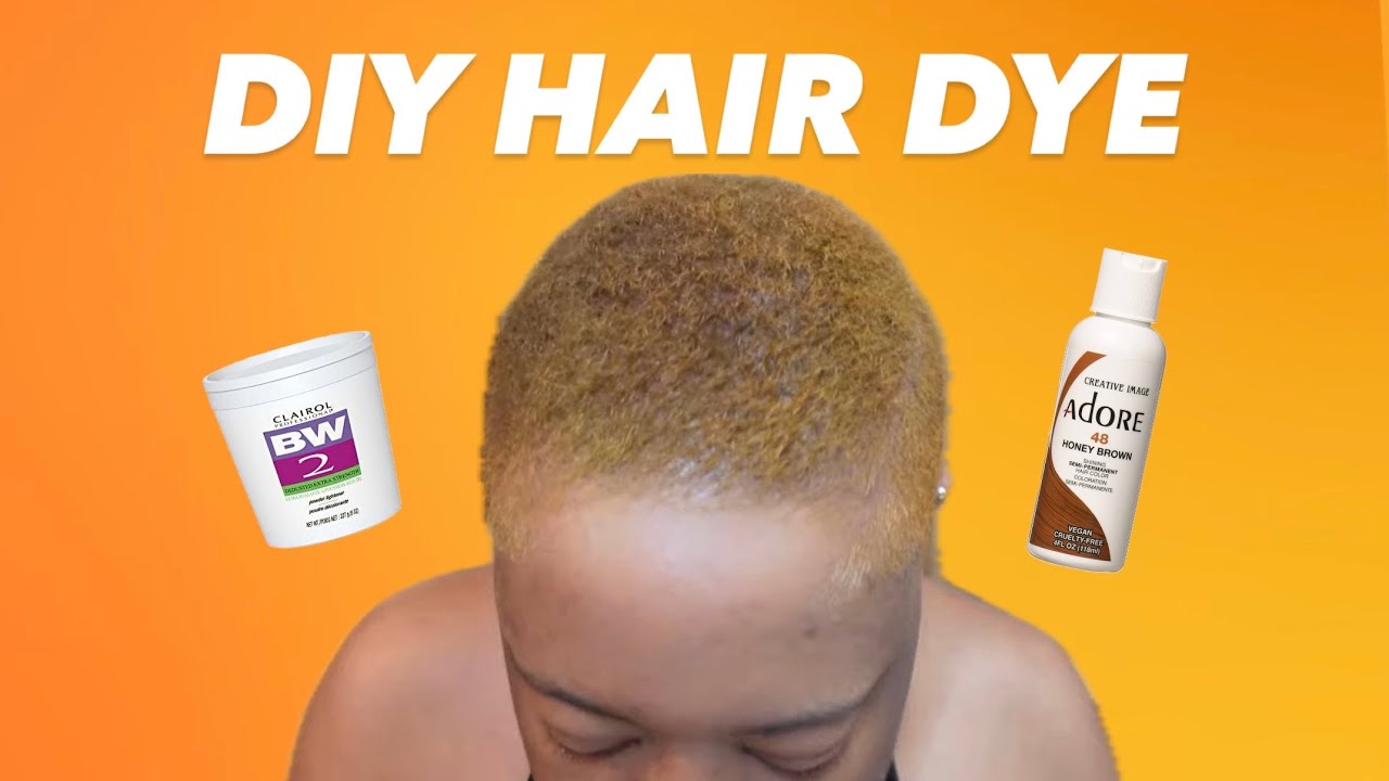 DYING HAIR HONEY BROWN