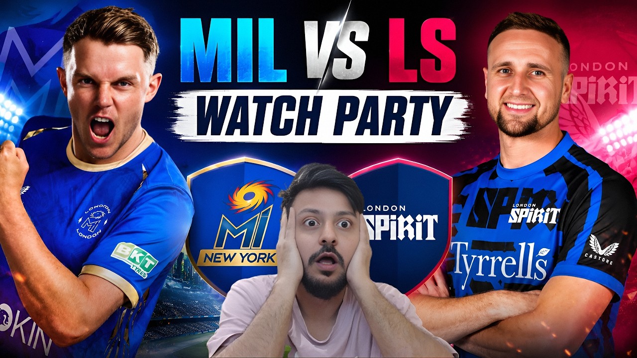 MIL vs LS LIVE | The Hundred 2026 Watch Party | Raw Emotions + Chat Reaction + Live Score