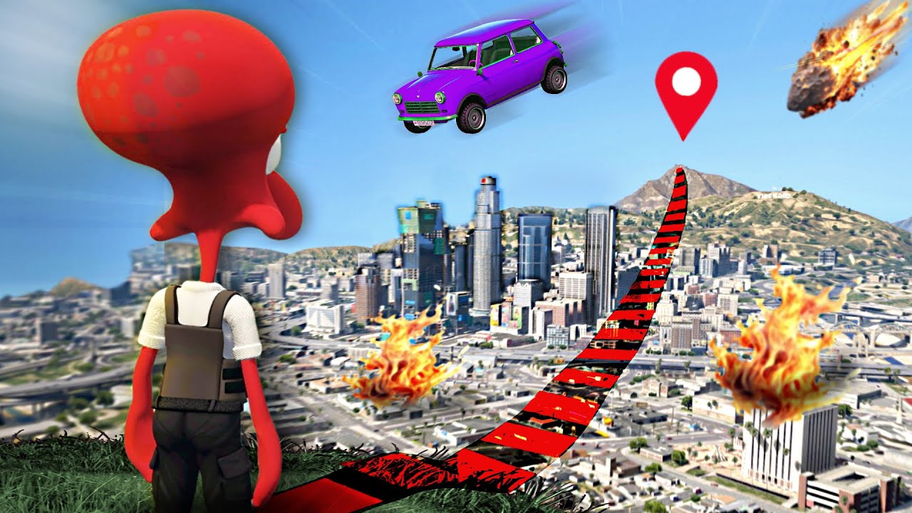 Cruc&eacute; el Mapa de GTA 5 pero cada 20 Segundos hay Caos Random