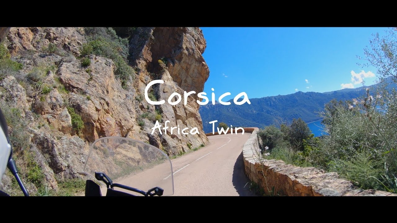 Corsica - Motorcycle road trip - Africa twin - 4K