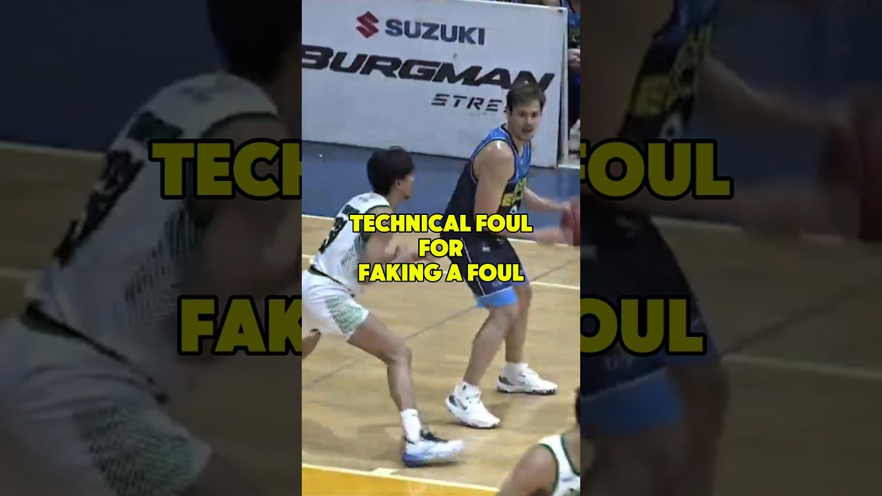 Gimpayan Techincal foul for faking a foul in mpbl. #basketball #mpbl