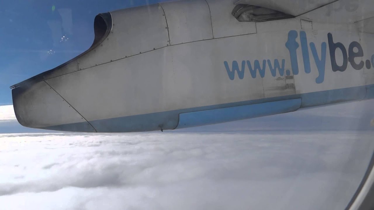 Flybe DH4 G-JECN Manchester to the Isle of Man FULL FLIGHT