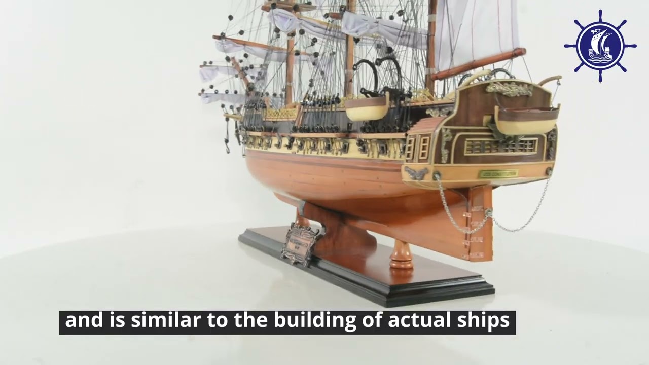 Fully Assembled USS Constitution Medium by Old Modern Handicrafts