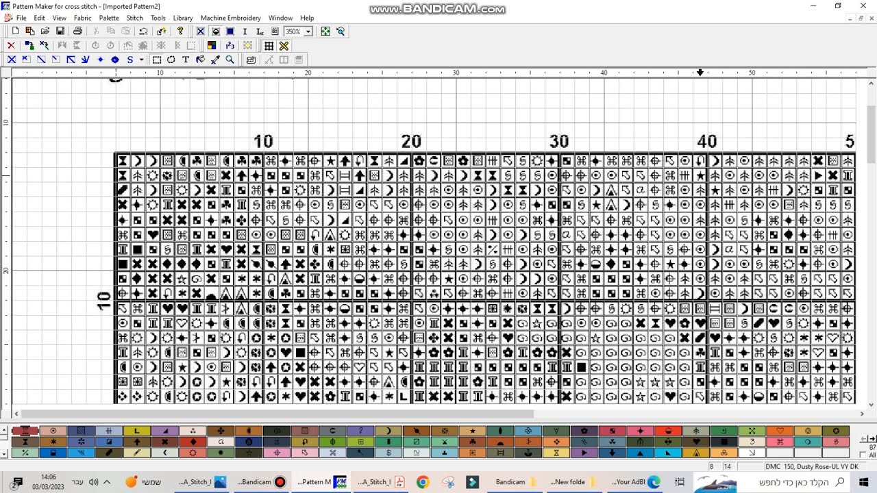 How to create a digital chart from a pdf/jpg #tutorial #crossstitch #flosstube #hobby