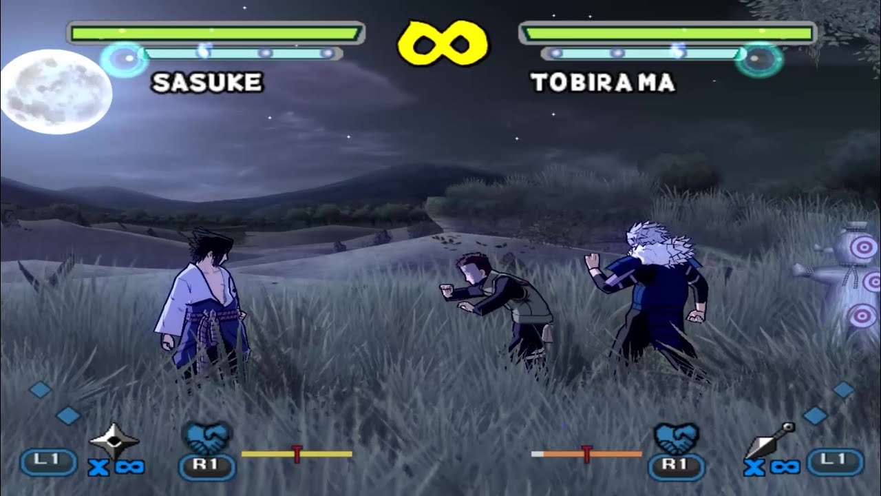 Sasuke Vs Tobirama - Naruto Shippuden: Ultimate Ninja 5 Mod (PS2)