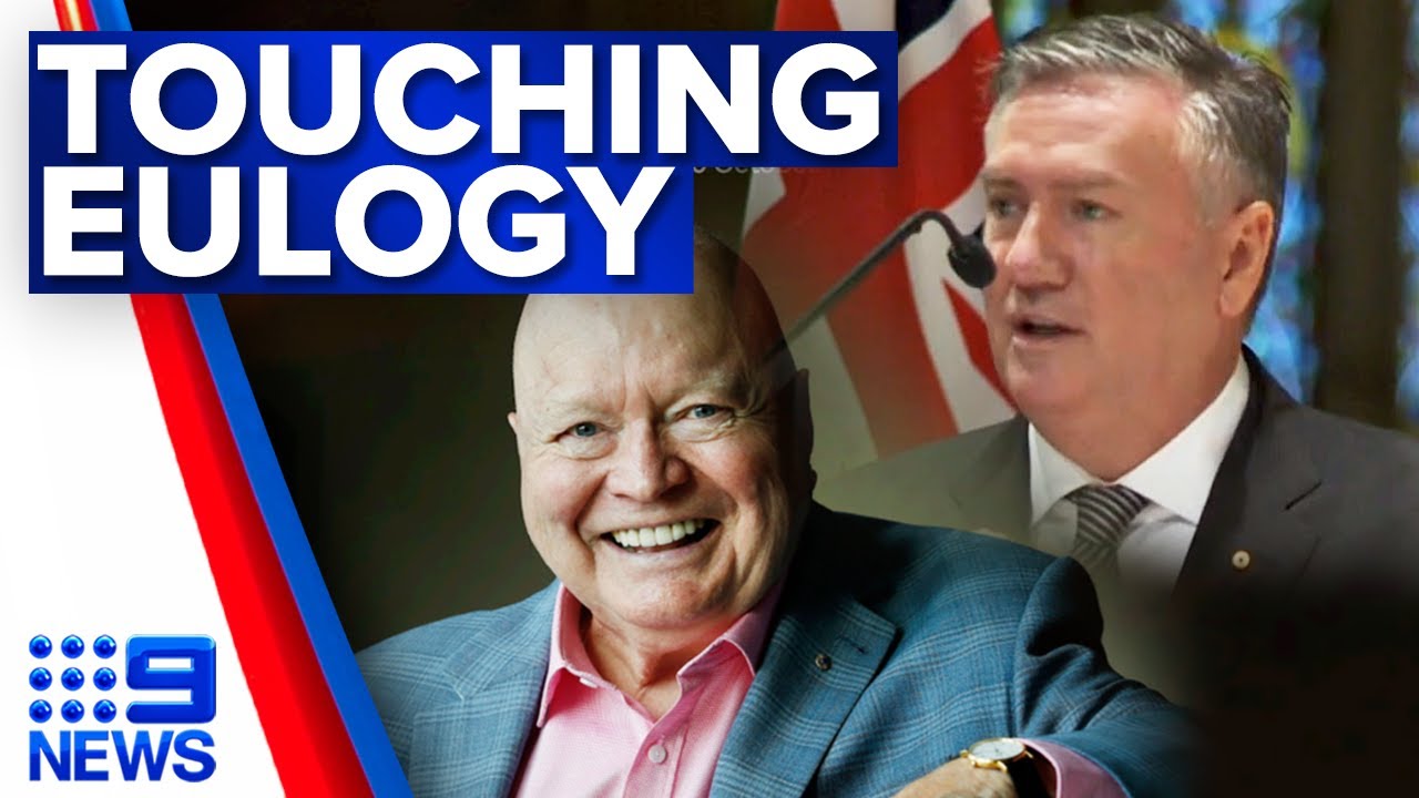 Bert Newton funeral: Eddie McGuire delivers touching eulogy | 9 News Australia
